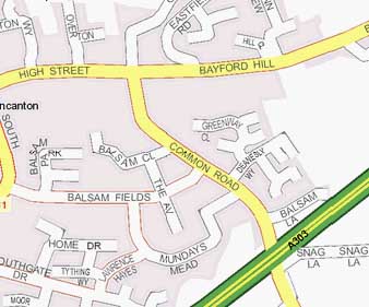 Click here for a detailed map of the area